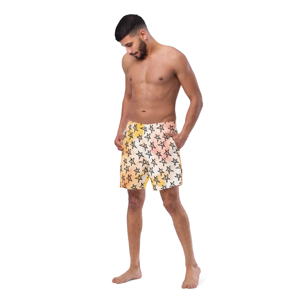 Men's Star Doodle Swim Trunks