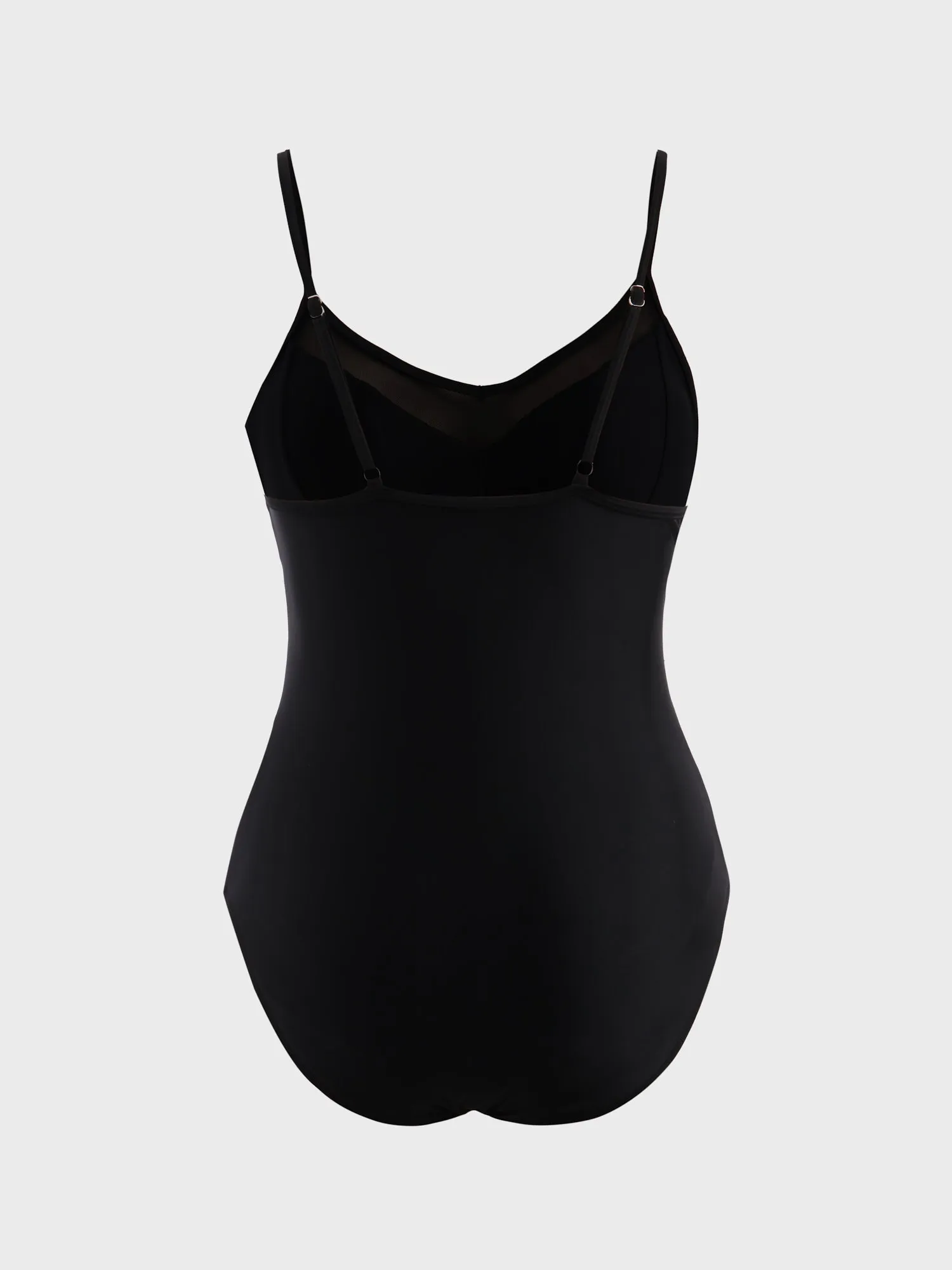 Midsize Eye-Catching Mesh One-Piece Swimsuit