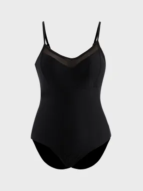 Midsize Eye-Catching Mesh One-Piece Swimsuit