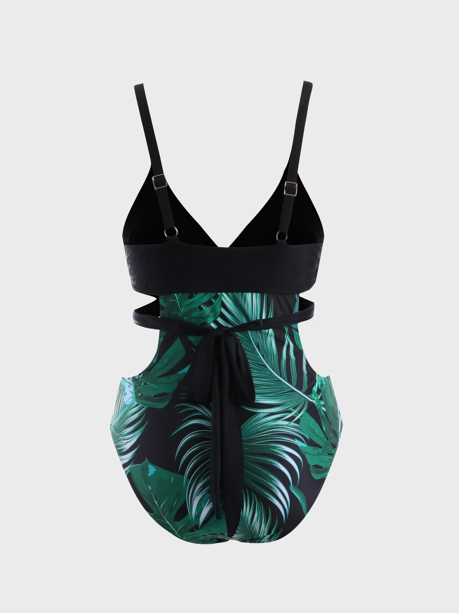 Midsize Monstera Cutout One-Piece Swimsuit