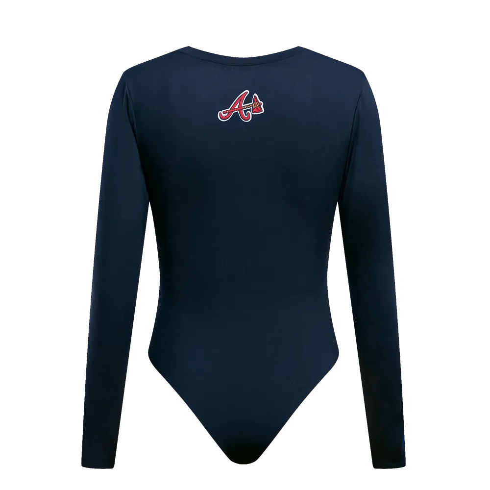 MLB ATLANTA BRAVES CLASSIC WOMEN'S LUXBODYSUIT (MIDNIGHT NAVY)