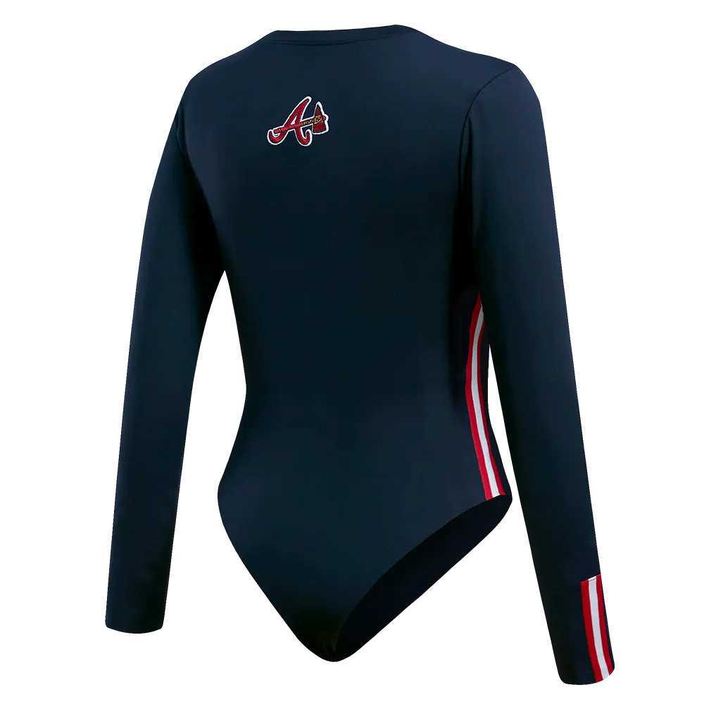 MLB ATLANTA BRAVES CLASSIC WOMEN'S LUXBODYSUIT (MIDNIGHT NAVY)