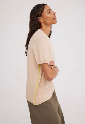 NAGNATA Highlighter Tee - Sandstone Charteuse