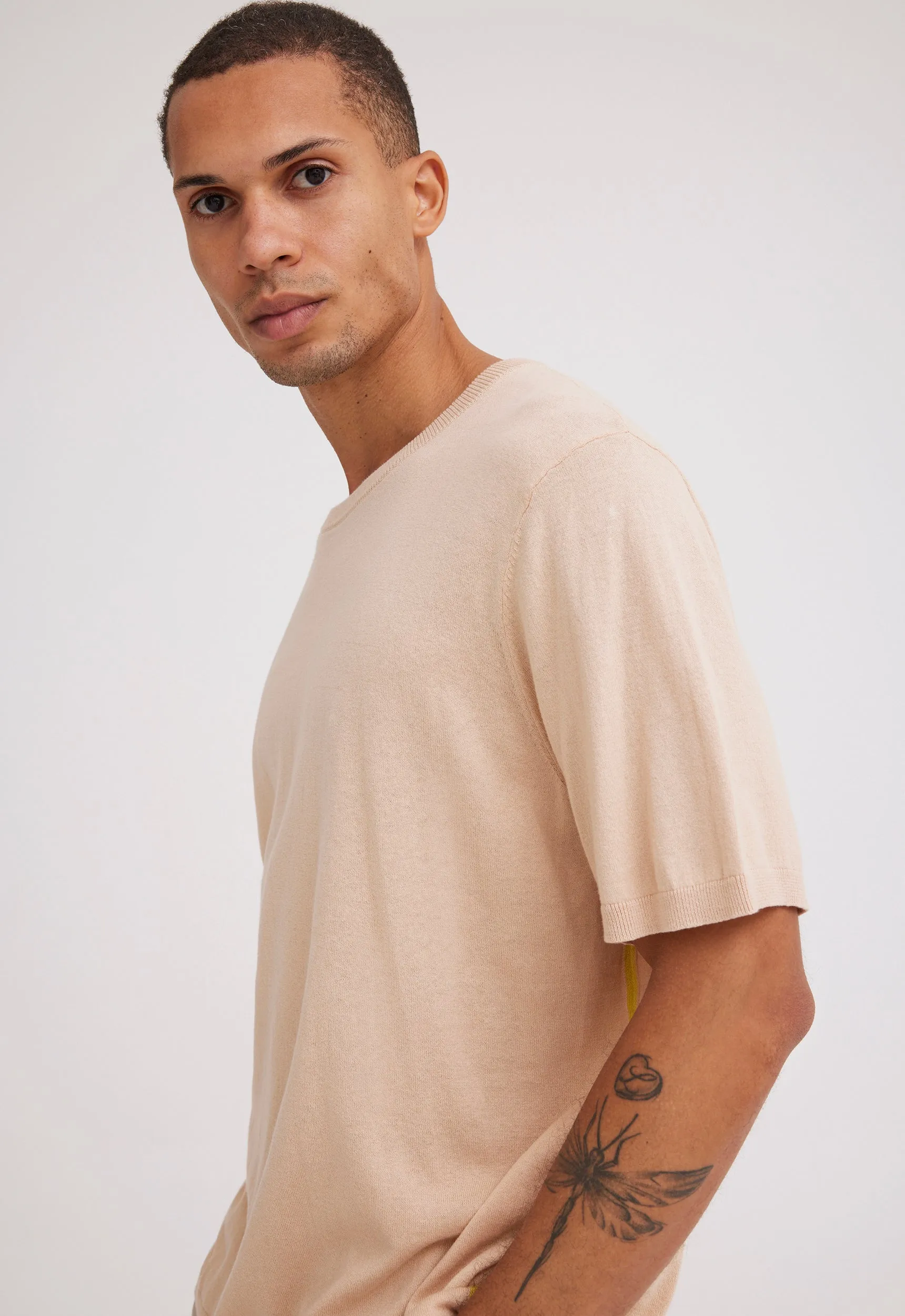 NAGNATA Highlighter Tee - Sandstone Charteuse