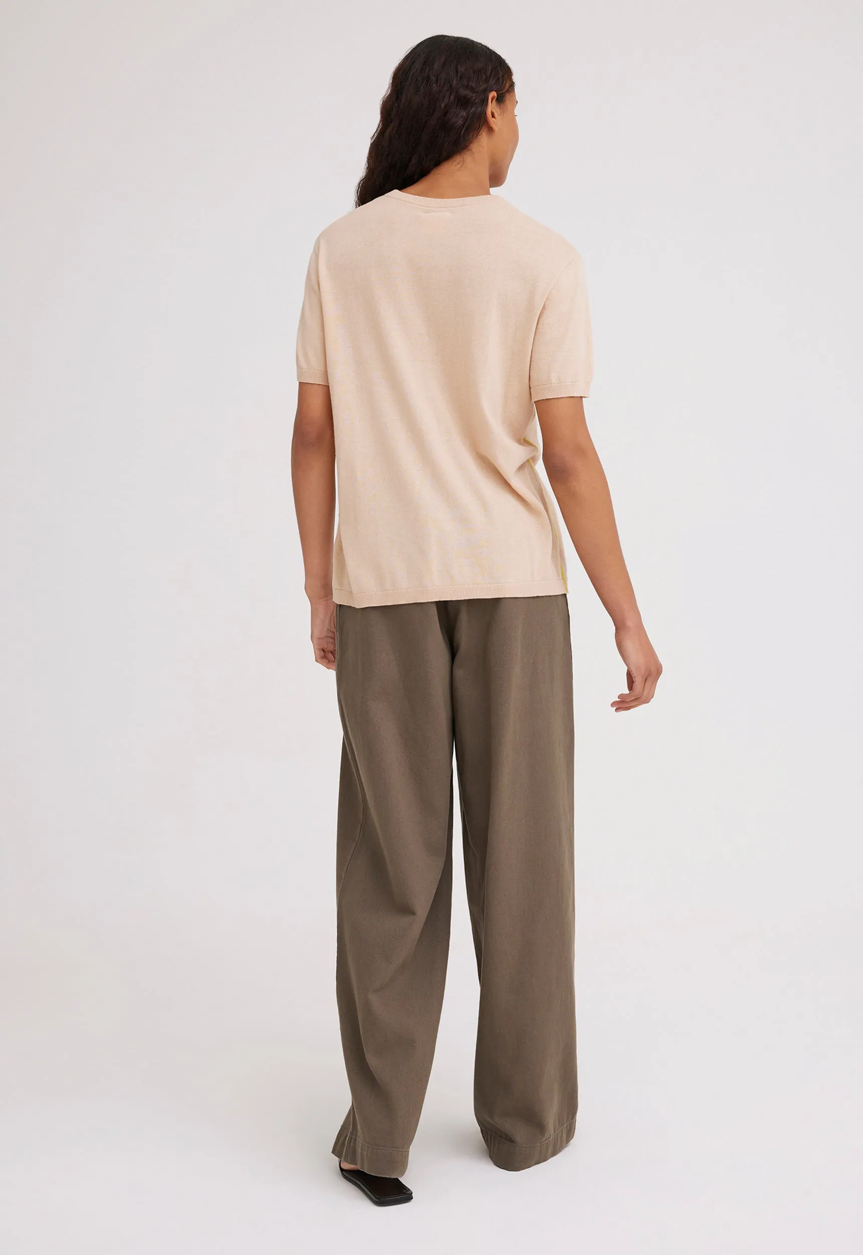NAGNATA Highlighter Tee - Sandstone Charteuse