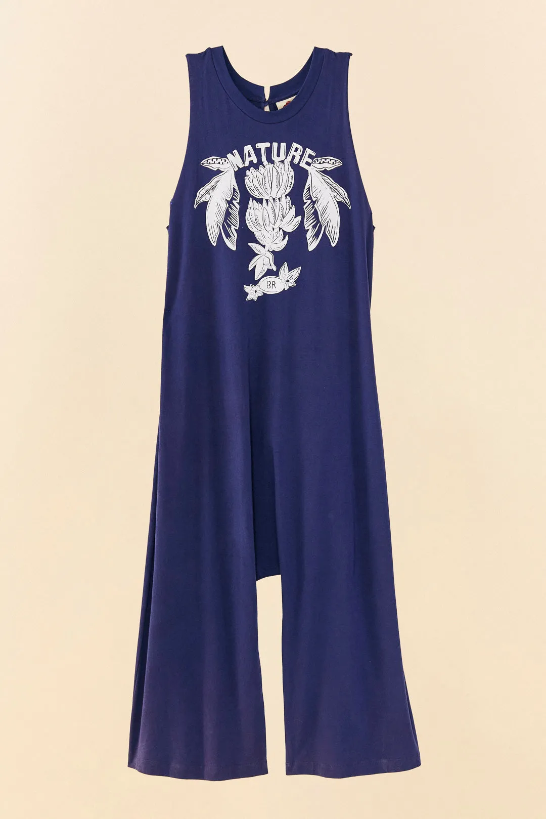 Navy Blue Nature Organic Cotton Jumpsuit