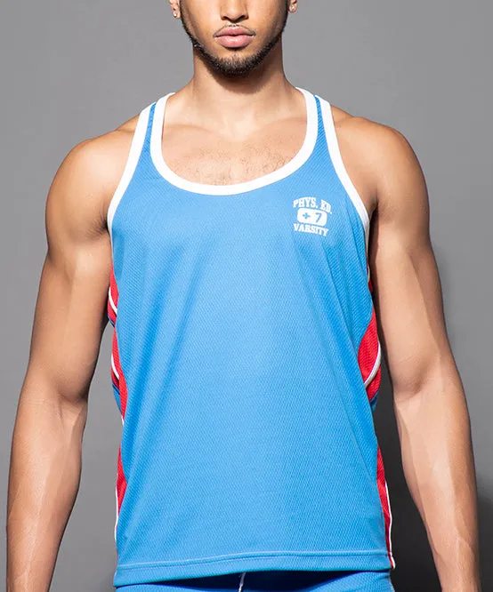Phys. Ed. Gym Mesh Varsity Tank