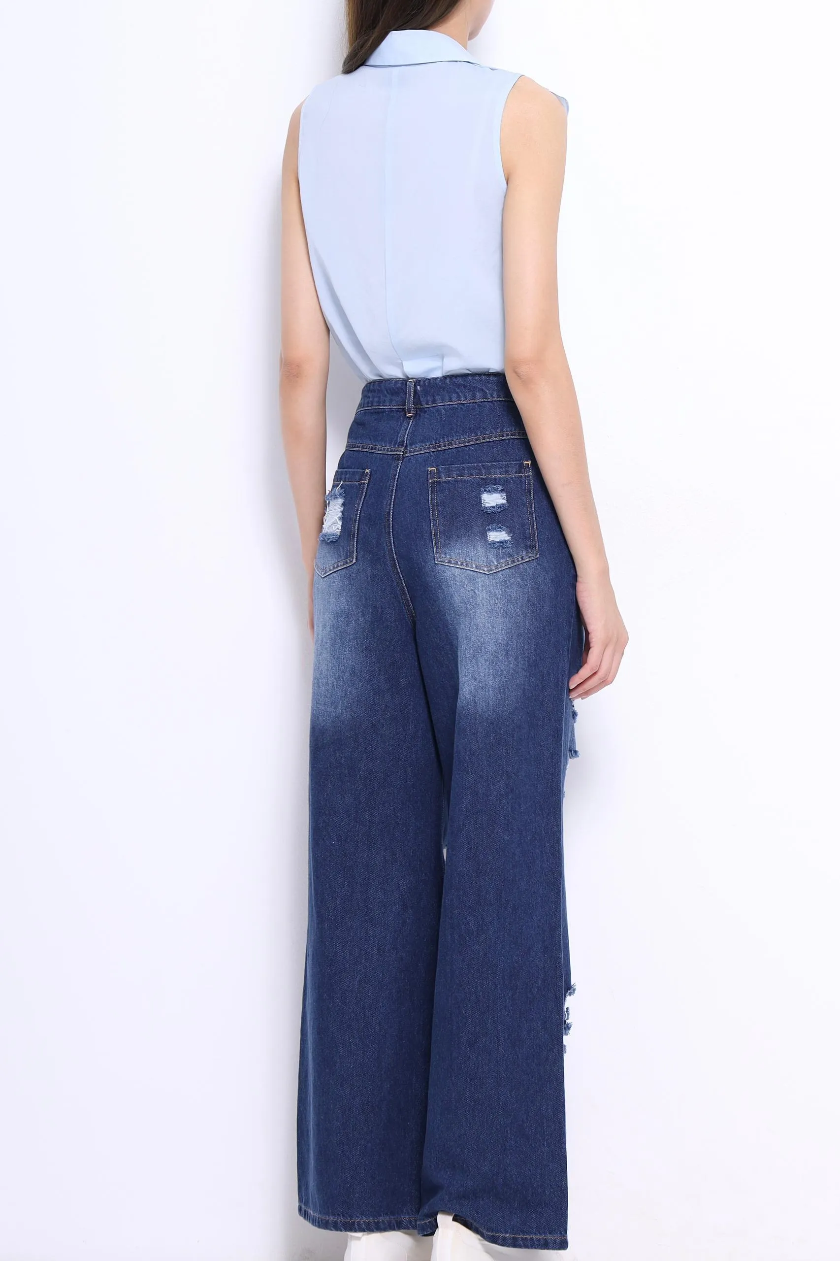 Rachel Asymmetrical Ruffle Top