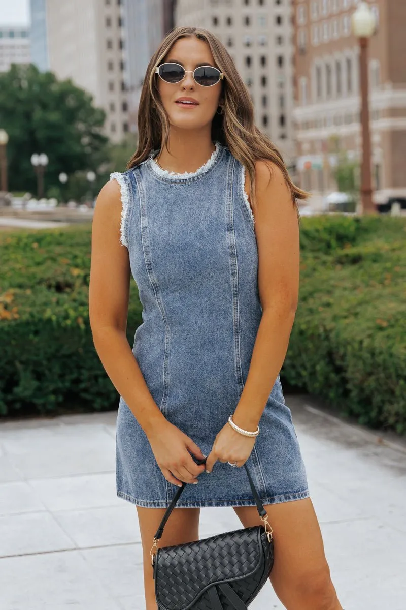 Steve Madden Denim Solara Mini Dress