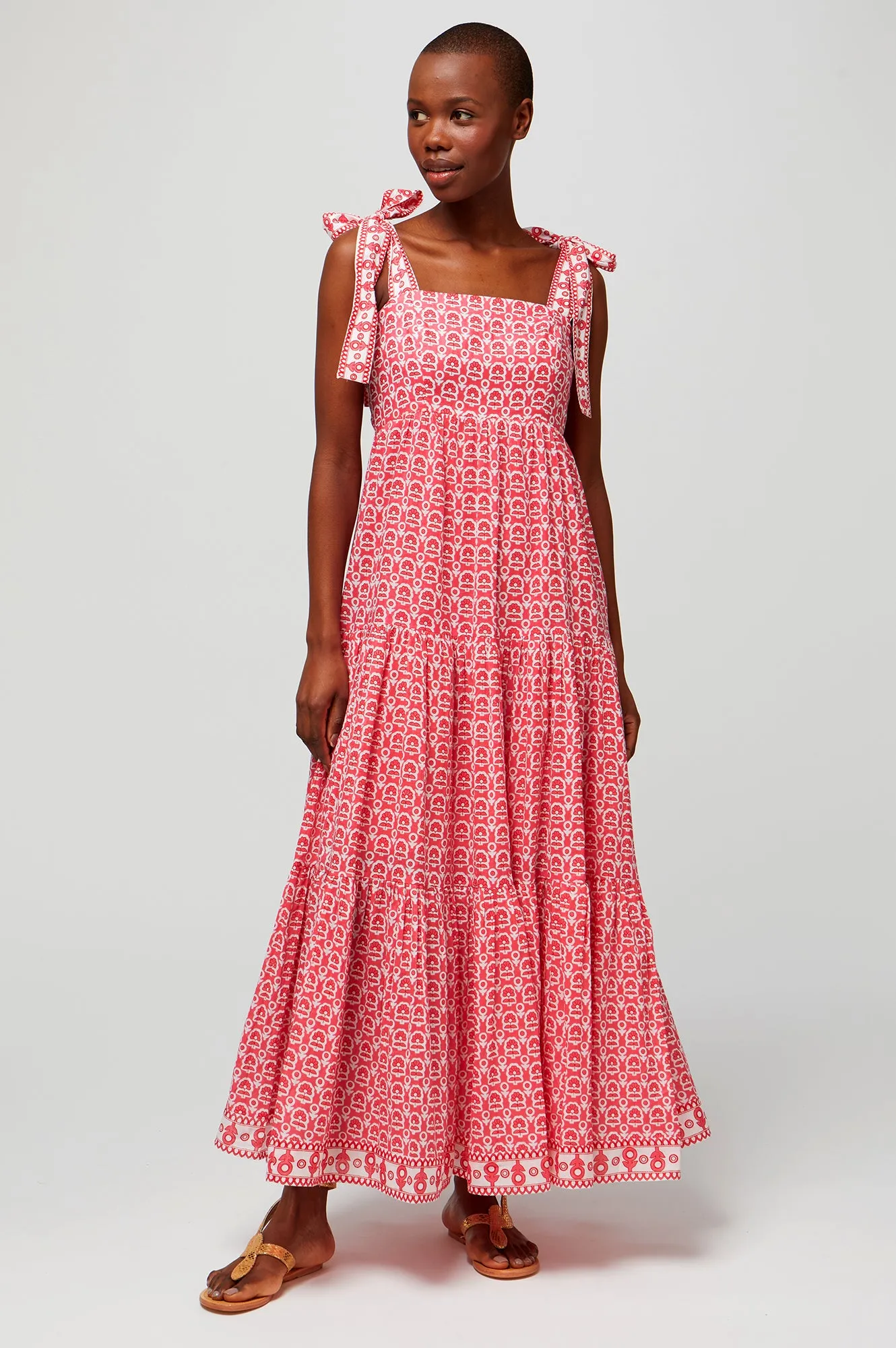 Tabitha Maxi Dress | Pop Flower Coral