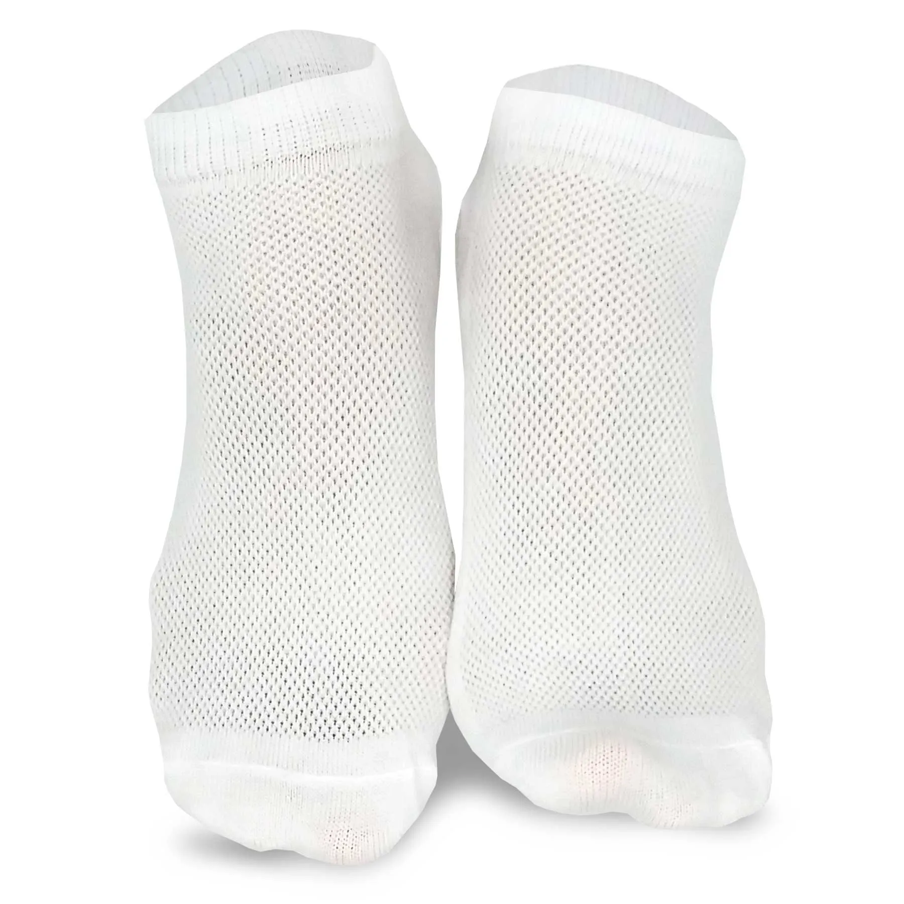 TeeHee Socks Women's Casual Polyester No Show Black/White 18-Pack (10051)