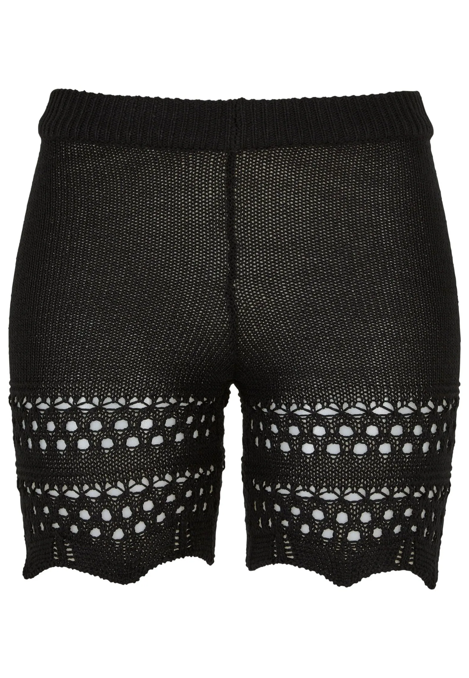 Urban Classics - Ladies Crochet Knit Black - Shorts