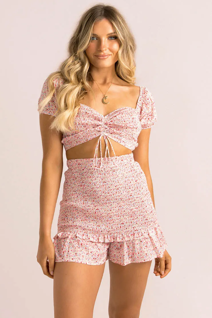 Vicky Shorts / Blush Floral