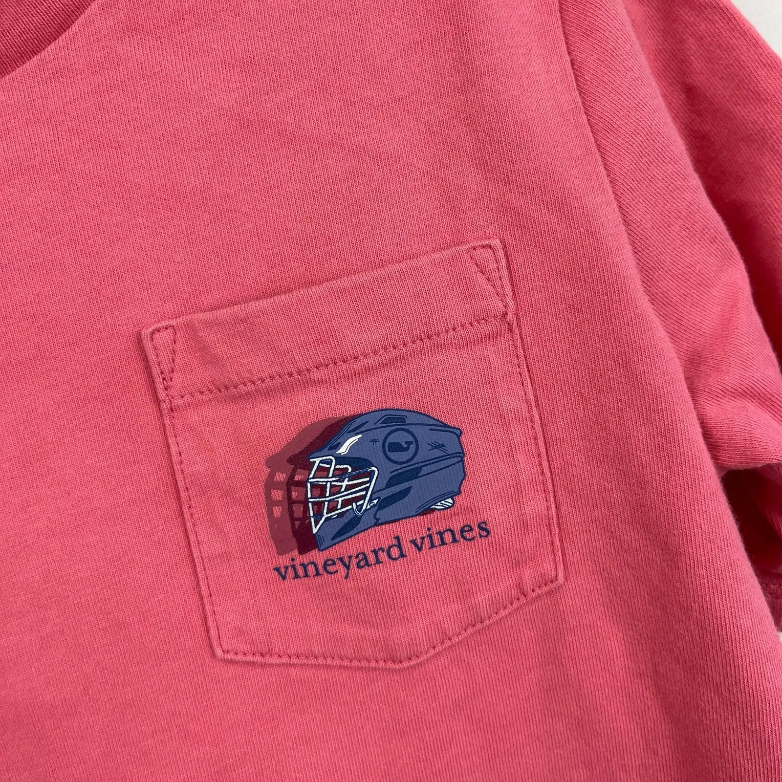 Vineyard Vines Boys' Football Whale Short Sleeve Pocket Tee 5T